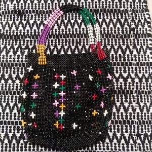 Vintage beaded hobo bag